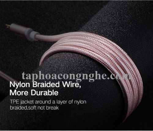 Ugreen 30664 0.5M màu Hồng Cáp sạc truyền dữ liệu USB 2.0 sang MICRO USB đầu mạ vàng US134 30030664